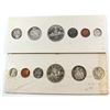Image 2 : RCM Issue: 1959 & 1960 Canada Proof-like Set in Original White Cardboard. 1960 coins are accented wi
