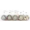 1963, 1964, 1965, 1966 & 1967 Canada Silver 50-cent Rolls of 20pcs.