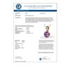 Image 3 : 2 CTW Amethyst Designer Inspired Solitaire Necklace 14K Rose Gold - REF-24X8T - 22008