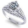 Image 5 : 1 CTW Solitaire Certified VS/SI Diamond Ring 14K White Gold - REF-277X2T - 38523
