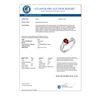 Image 2 : 0.85 CTW Ruby & Diamond Ring 10K White Gold - REF-16W4F - 12514