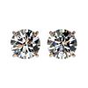 1.52 CTW Certified H-SI/I Quality Diamond Solitaire Stud Earrings 10K Rose Gold - REF-183N2Y - 36601