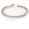 5.0 CTW Certified VS/SI Diamond Bracelet 14K Rose Gold - REF-502H3A - 10088