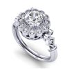 1.2 CTW VS/SI Diamond Solitaire Art Deco Ring 18K White Gold - REF-345X2T - 37049