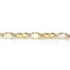 Image 2 : 1.26 CTW Opal & Diamond Bracelet 10K Yellow Gold - REF-28W2F - 13024