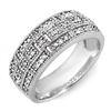 0.35 CTW Certified VS/SI Diamond Ring 14K White Gold - REF-56T2M - 10208