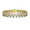 Image 1 : 18.55 CTW Pear Diamond Designer Bracelet 18K Yellow Gold - REF-3398Y9K - 42826