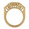 Image 4 : 1.13 CTW VS/SI Diamond Solitaire Art Deco Ring 18K Yellow Gold - REF-360W2F - 37048