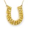 2.0 CTW Yellow Sapphire Necklace 10K Yellow Gold - REF-47F3N - 11709