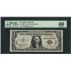 Image 1 : 1935A $1 Hawaii Silver Certificate WWII Emergency Note PMG Choice Extremely Fine