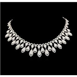 31.04 ctw Diamond Necklace - 18KT White Gold