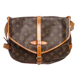 Louis Vuitton Monogram Canvas Leather Saumur 30 cm Messenger Bag