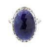 Image 2 : 8.80 ctw Sapphire And Diamond Ring - 14KT White Gold