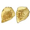 Image 1 : Mexico City, Mexico, cob 1 escudo, Philip V, assayer J, style of 1705-10, ex-1715 Fleet.