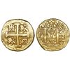 Image 1 : Lima, Peru, cob 8 escudos, 1747V, posthumous Philip V, rare.