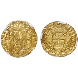 Seville, Spain, 1 escudo, Charles-Joanna, assayer * to left, mintmark S to right, NGC MS 63.