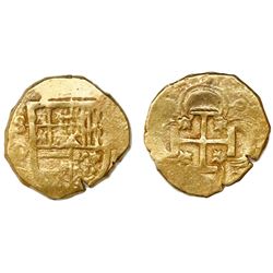 Seville, Spain, cob 2 escudos, Philip III, assayer D.