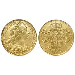 Brazil (Rio mint), 6400 reis, Jose I, 1776-R, NGC AU 53, ex-Eliasberg (stated on label).