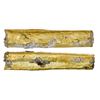 Image 1 : Gold "finger" bar, 466 grams, marked with fineness XVII (17K), twice cut, encrusted with coral, ex-"