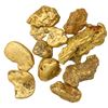 Image 1 : Lot of ten gold (~22k) nuggets, 30 grams total, from the Dominican Republic.
