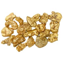 Lot of twenty gold (~22k) nuggets, 30 grams total, from the Dominican Republic.