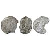 Image 1 : Lot of three Mexico City, Mexico, cob 8 reales, Philip III, assayer D (where visible), Grade 3, with