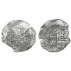 Image 1 : Potosi, Bolivia, cob 8 reales, Philip III, assayer Q, Grade 2, with HRC replacement tag and certific