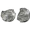 Image 1 : Potosi, Bolivia, cob 8 reales, Philip III, assayer T, quadrants of cross transposed, Grade 2, with H