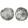 Image 1 : Potosi, Bolivia, cob 8 reales, Philip III, assayer not visible, Grade 1.