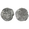 Image 1 : Potosi, Bolivia, cob 8 reales, Philip III, assayer not visible, Grade 2, with HRC replacement tag an