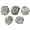 Image 1 : Lot of five Potosi, Bolivia, cob 8 reales, Philip III, various assayers (where visible), Grade 3, wi