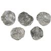 Image 2 : Lot of five Potosi, Bolivia, cob 8 reales, Philip III, various assayers (where visible), Grade 3, wi