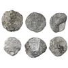 Image 1 : Lot of six Potosi, Bolivia, cob 8 reales, Philip III, various assayers (where visible), Grade 3, wit