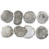 Image 1 : Lot of eight Potosi, Bolivia, cob 8 reales, Philip III, various assayers (where visible), Grades 4 (