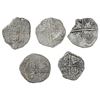 Image 2 : Lot of five Potosi, Bolivia, cob 4 reales, Philip III, assayers not visible, Grade 4, certificates m
