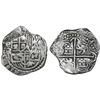 Image 1 : Potosi, Bolivia, cob 2 reales, Philip III, assayer R (curved leg), Grade-1 quality but Grade 2 in da