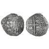 Image 1 : Potosi, Bolivia, cob 2 reales, Philip III, assayer Q, Grade-1 quality but Grade 2 in database, certi