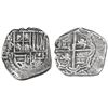 Image 1 : Potosi, Bolivia, cob 2 reales, Philip III, assayer M, Grade-1 quality but Grade 3 in database, certi