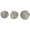 Image 1 : Lot of three Potosi, Bolivia, cob 2 reales, Philip II and III, assayers B and T, Grade 3, certificat