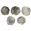 Image 2 : Lot of five Potosi, Bolivia, cob 8 reales, Philip III, various assayers (where visible), Grade 3, ce