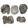 Image 2 : Lot of five Potosi, Bolivia, cob 4 reales, Philip III, assayers not visible, Grade 4, certificates m