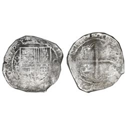 Mexico City, Mexico, cob 8 reales, 1618F, Grade 3, very rare, NGC Shipwreck Effect / Sao Jose, with 