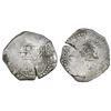 Image 1 : Potosi, Bolivia, cob 8 reales, (16)49(O), with crowned-L countermark on cross.