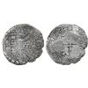 Image 1 : Potosi, Bolivia, cob 8 reales, 1649O, with crowned-(?) countermark on shield.