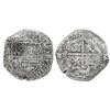Image 1 : Potosi, Bolivia, cob 8 reales, 1650O, with crowned-O countermark on shield.