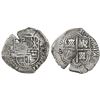 Image 1 : Potosi, Bolivia, cob 8 reales, (1650-51)O, with unidentified countermark on cross.