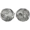 Image 1 : Potosi, Bolivia, cob 8 reales, (1651-2)E, with crowned-L countermark on cross.