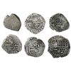 Image 1 : Lot of six Potosi, Bolivia, cob 2 reales, Philip III and IV, various assayers (where visible).