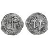 Image 1 : Potosi, Bolivia, cob 8 reales, 1652E post-transitional (Transitional Type VIII/B), 1-PH-6 at top.
