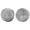 Image 1 : Mexico City, Mexico, cob 1 real, Philip II, assayer oF below mintmark M to left, rare.